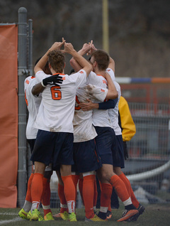 The Orange celebrates.