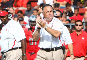 Rutgers head coach Kyle Flood brought his teaching background to his coaching career. In his first season as the head coach of the Scarlet Knights, Flood has the team at 5-0 and ranked No. 20. 