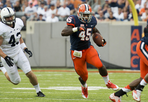 Jerome Smith carried Syracuse on Saturday, rushing for 73 yards and two touchdowns. 