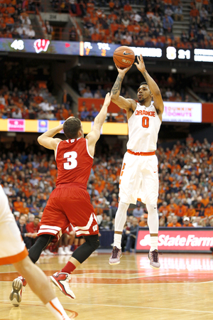 Syracuse shot just 7-of-24 from 3 in the Orange's 66-58 loss to Wisconsin after shooting lights out in the Bahamas. 