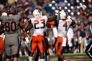 Zaire Franklin won the Atlantic Coast Conference linebacker of the week award. Last week, SU safety Daivon Ellison won the conference's defensive back of the week award. 