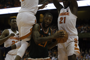 The Orange played mostly the same five players for most of the night, with that group playing the zone well against a major-conference opponent for the first time all year. 