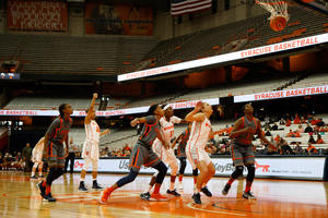 Miranda Drummond, pictured shooting against Morgan State, dropped 38 points in an upset of then-No. 11 Florida State.