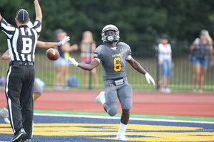 Alex Victor has already set the Allegheny record for career receiving touchdowns. He's at 26 and counting.