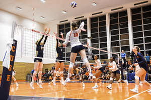 Sophomore Polina Shemanova led the Orange with 10 kills on Thursday night.