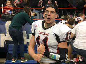 Joe Girard III, Syracuse basketball signee, led his Glens Falls football team into the Carrier Dome Saturday.