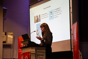 Lynn Conway spoke at the second University Lectures talk at Hendricks Chapel on Tuesday.