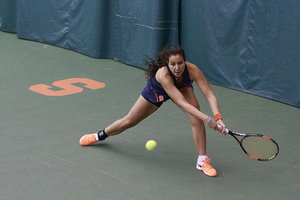 Dina Hegab said head coach Younes Limam motivated her after Syracuse lost the doubles point.