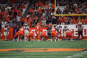 Garrett Shrader threw three touchdowns against Purdue.