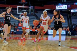 Alaina Rice has doubled her scoring average this season, providing a boost on offense, taking the offensive burden away from star point guard Dyaisha Fair.