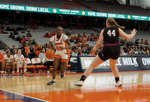 Before committing to basketball full time, Kyra Wood was a dominant volleyball player for City Honors High School in Buffalo. 