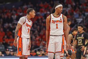 Despite 28 points from Judah Mintz (pictured, No. 3), Florida State embarked on a late 34-15 run to defeat Syracuse 85-69.