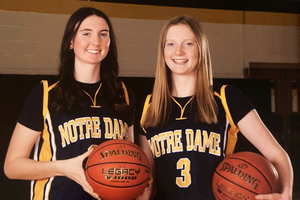 As sophomores at Utica-Notre Dame high school, Erin and Ella Trinkaus built on their family’s legacy with the Jugglers by winning a state championship.