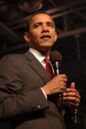 President-elect, Barack Obama addressed a crowd at Thaddeus Stevens College of Technology in Lancasta, PA in March of 2008.