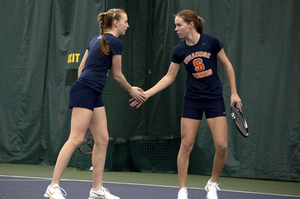 Maddie Kobelt (left) and Emily Harman (right)