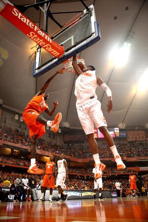 Baye Moussa Keita (left) and Fab Melo (right)