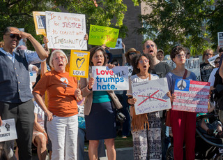 Juanita Perez Williams, a 2017 Syracuse mayoral candidate, joined the Black Lives Matter rally on Sunday.