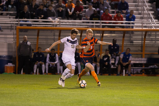 Syracuse had six corner kicks to Akron's two, but the Orange found no success. 