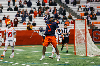 UVA's Ian Laviano celebrating a goal. 